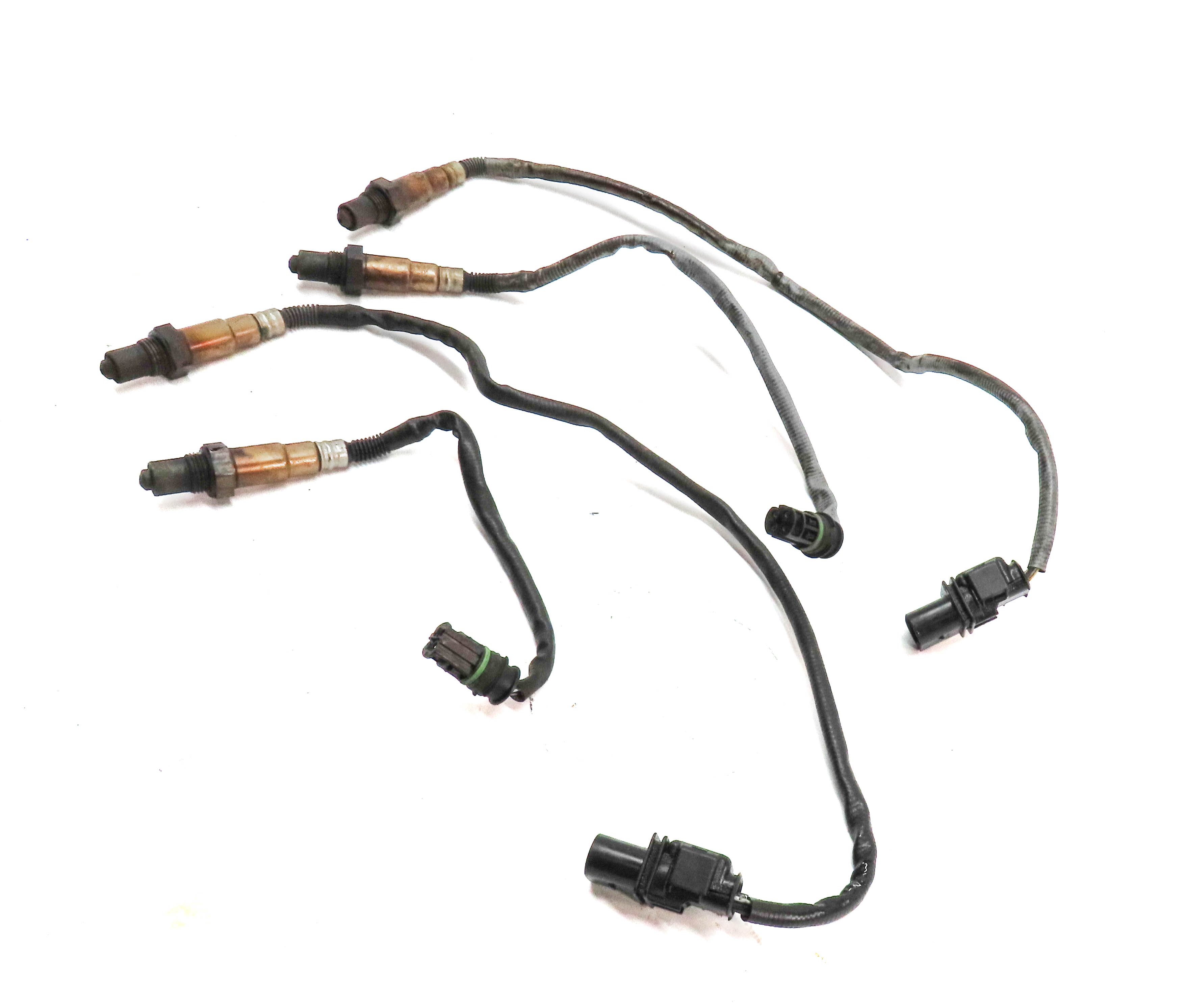 2007 BMW 550I (E60) 4.8L (N62) ENGINE OXYGEN O2 LAMBDA PROBE SENSOR SET/4 — exact item pictured